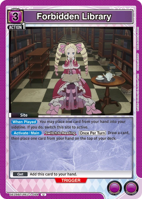 Forbidden Library - Union Arena (English) card