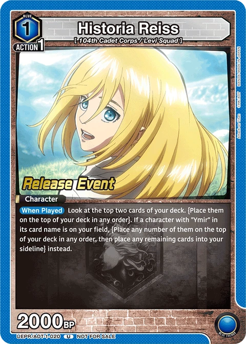 Historia Reiss - Union Arena (English) card