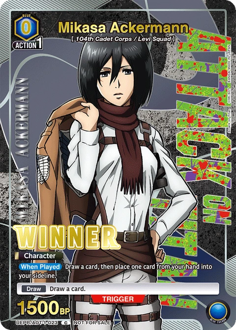 Mikasa Ackermann - Union Arena (English) card