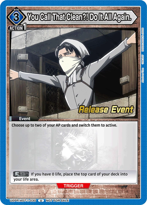 You Call That Clean?! Do It All Again. - Union Arena (English) card