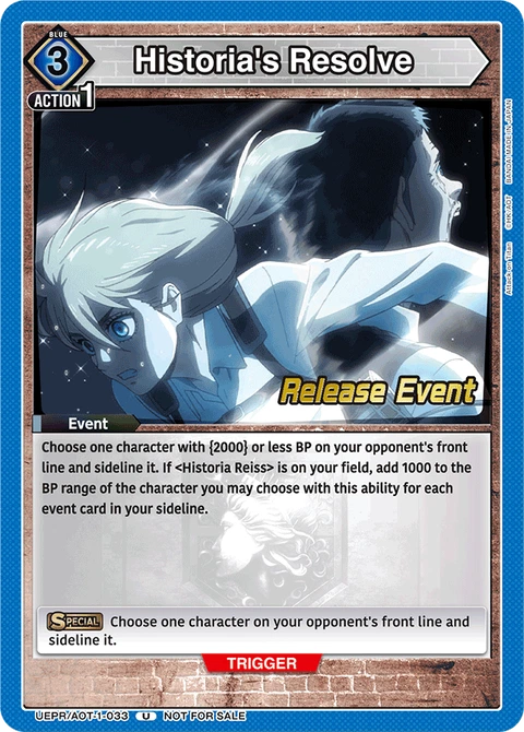 Historia's Resolve - Union Arena (English) card