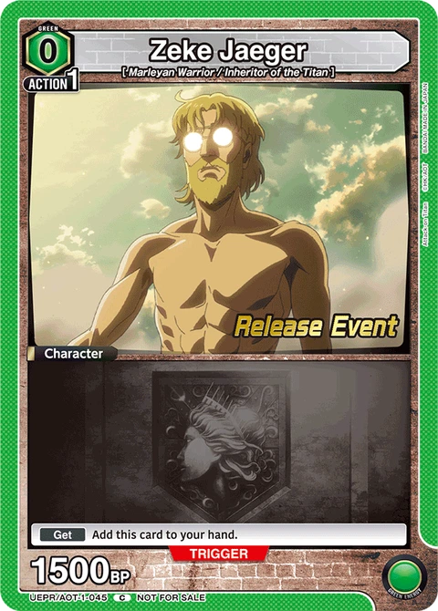 Zeke Jaeger - Union Arena (English) card