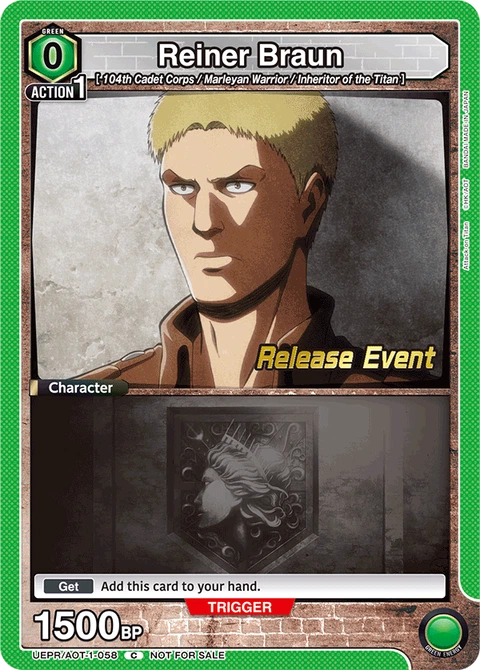Reiner Braun - Union Arena (English) card