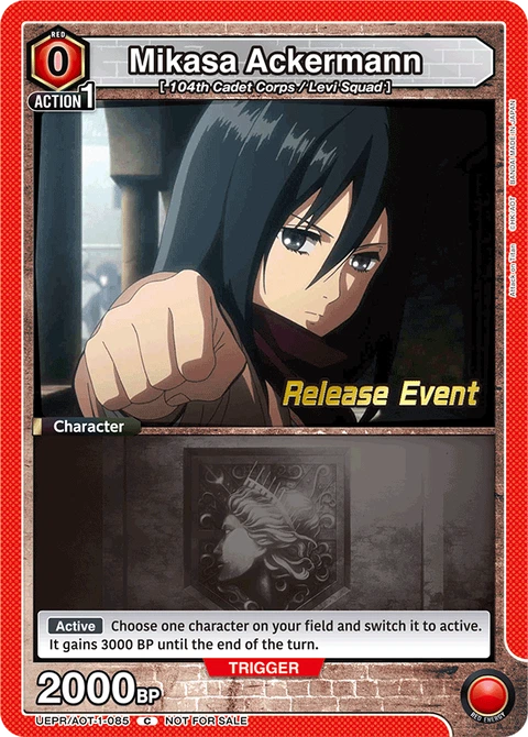 Mikasa Ackermann - Union Arena (English) card