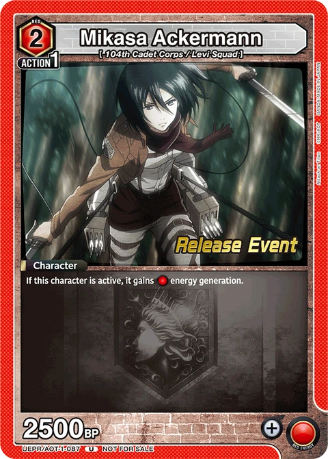 Mikasa Ackermann - Union Arena (English) card