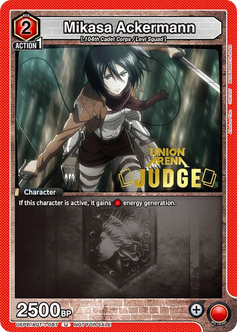 Mikasa Ackermann - Union Arena (English) card