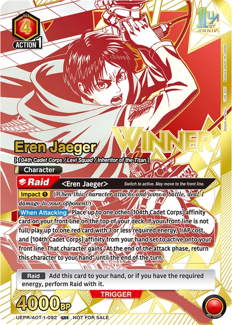 Eren Jaeger - Union Arena (English) card