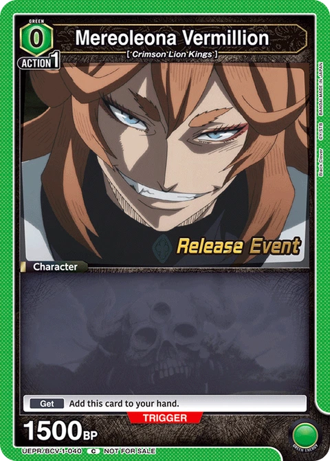 Mereoleona Vermillion - Union Arena (English) card