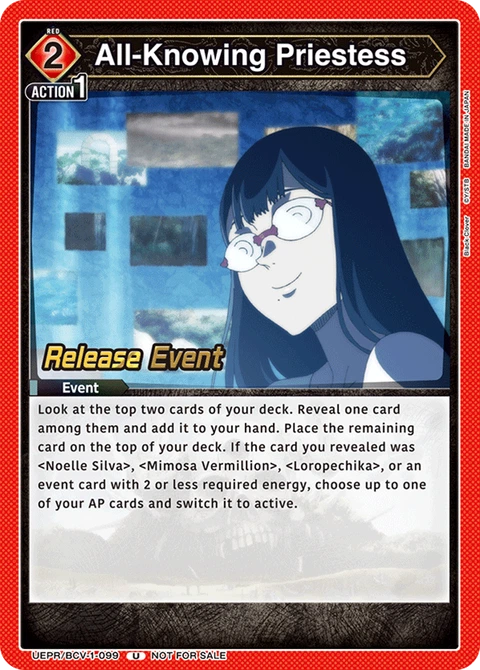 All-Knowing Priestess - Union Arena (English) card