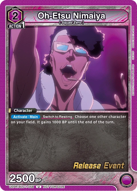 Oh-Etsu Nimaiya - Union Arena (English) card