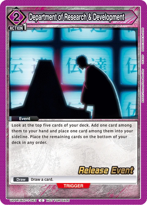 Department of Research & Development - Union Arena (English) card