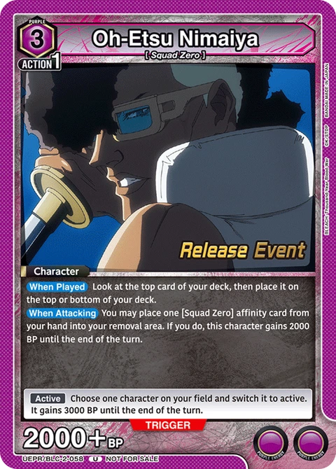 Oh-Etsu Nimaiya - Union Arena (English) card