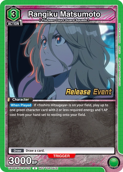 Rangiku Matsumoto - Union Arena (English) card