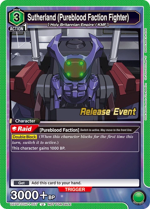 Sutherland (Pureblood Faction Fighter) - Union Arena (English) card