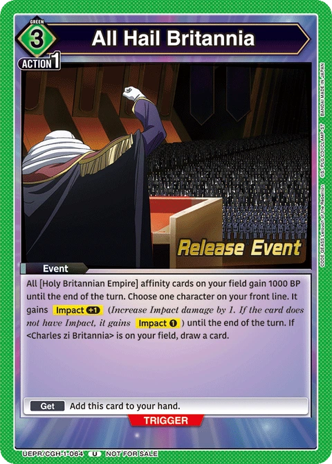 All Hail Britannia - Union Arena (English) card