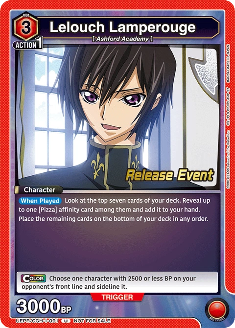 Lelouch Lamperouge - Union Arena (English) card