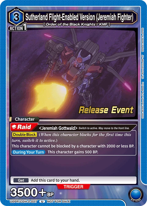 Sutherland Flight-Enabled Version (Jeremiah Fighter) - Union Arena (English) card