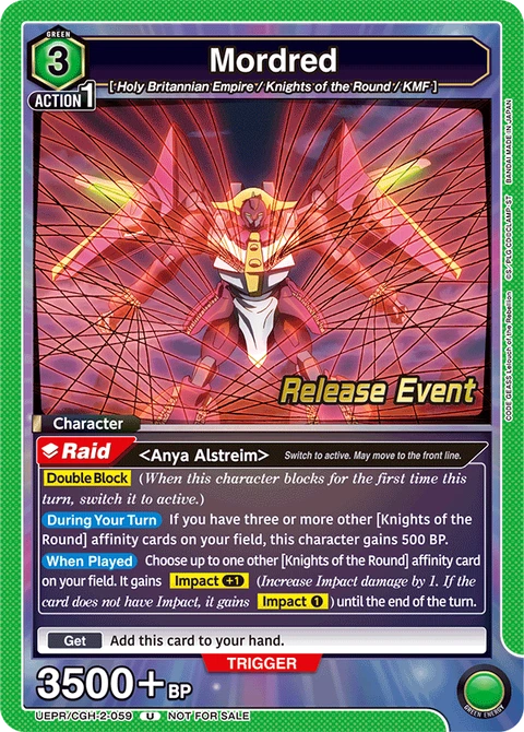 Mordred - Union Arena (English) card