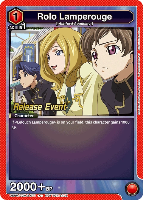 Rolo Lamperouge - Union Arena (English) card