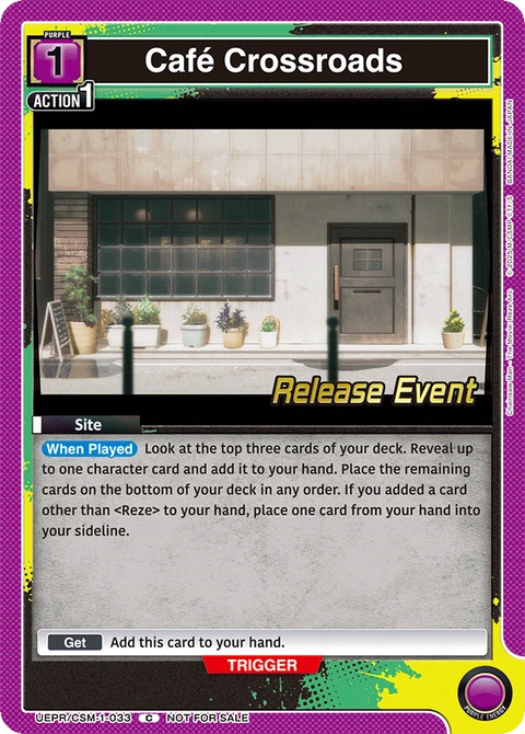Café Crossroads - Union Arena (English) card