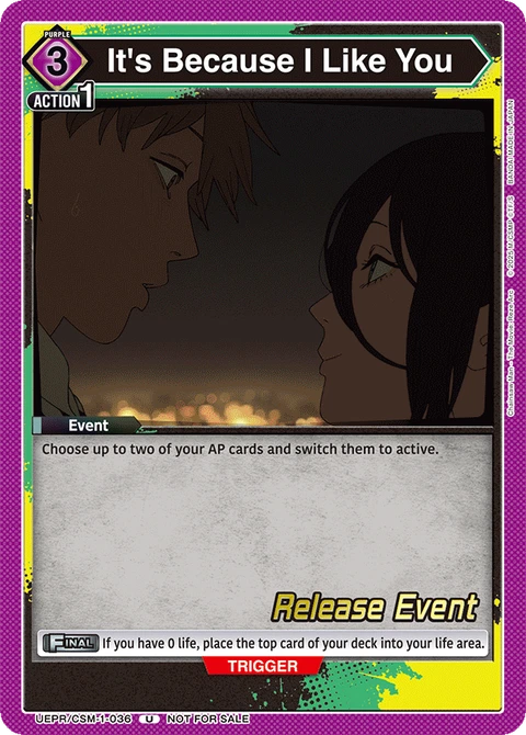 It's Because I Like You - Union Arena (English) card
