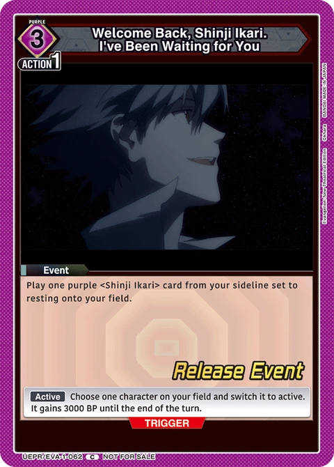 Welcome Back, Shinji Ikari. I've Been Waiting for You - Union Arena (English) card
