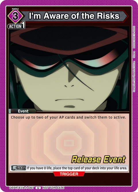 I'm Aware of the Risks - Union Arena (English) card