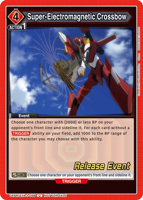 Super-Electromagnetic Crossbow - Union Arena (English) card