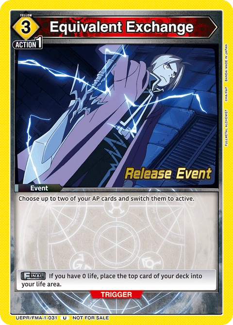 Equivalent Exchange - Union Arena (English) card
