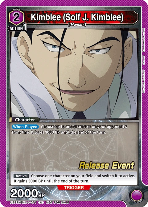 Kimblee (Solf J. Kimblee) - Union Arena (English) card