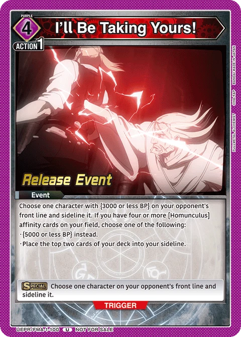I'll Be Taking Yours! - Union Arena (English) card