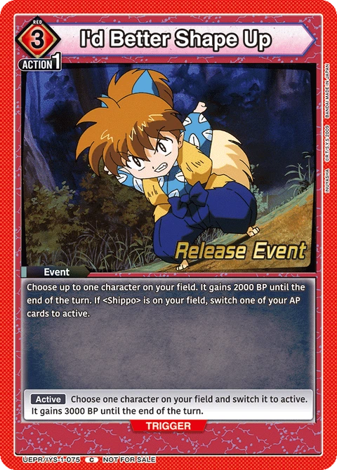 I'd Better Shape Up - Union Arena (English) card