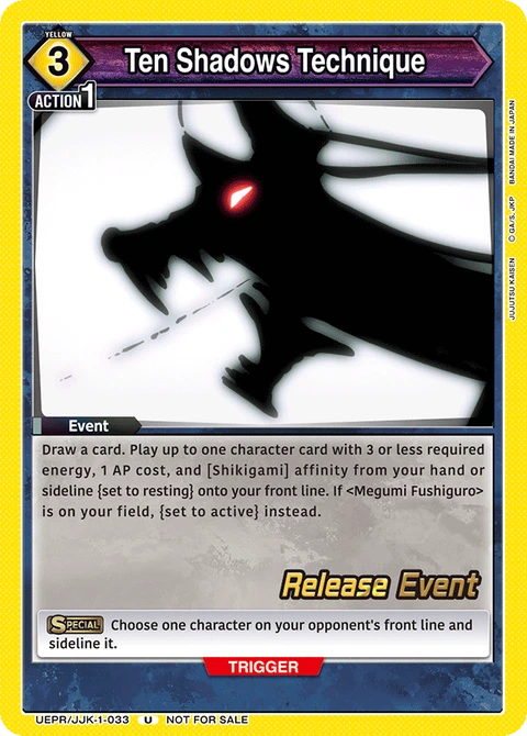 Ten Shadows Technique - Union Arena (English) card
