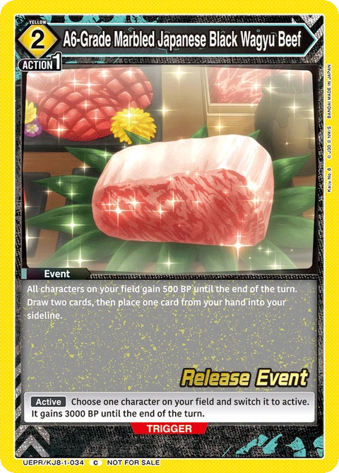 A6-Grade Marbled Japanese Black Wagyu Beef - Union Arena (English) card