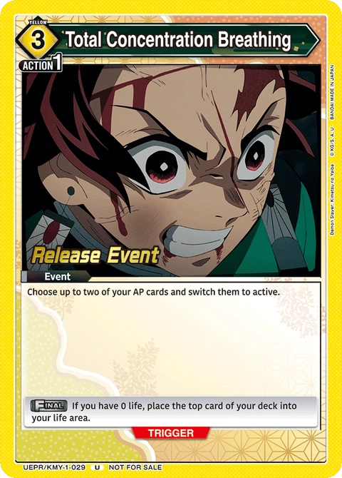 Total Concentration Breathing - Union Arena (English) card
