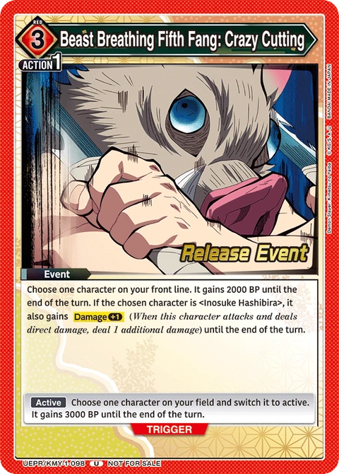 Beast Breathing Fifth Fang: Crazy Cutting - Union Arena (English) card