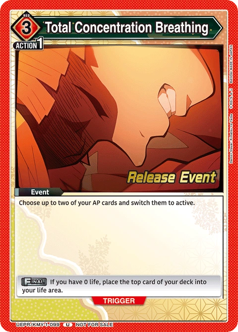 Total Concentration Breathing - Union Arena (English) card