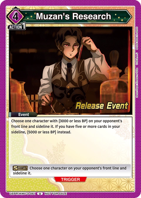 Muzan's Research - Union Arena (English) card