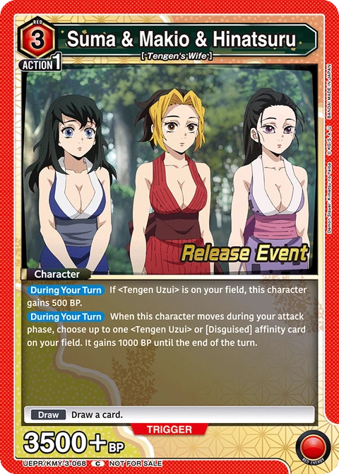 Suma & Makio & Hinatsuru - Union Arena (English) card
