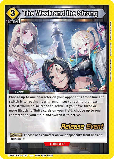The Weak and the Strong - Union Arena (English) card