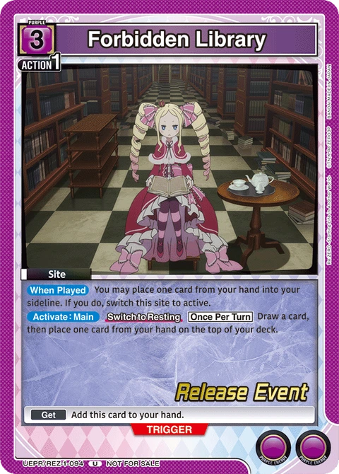 Forbidden Library - Union Arena (English) card
