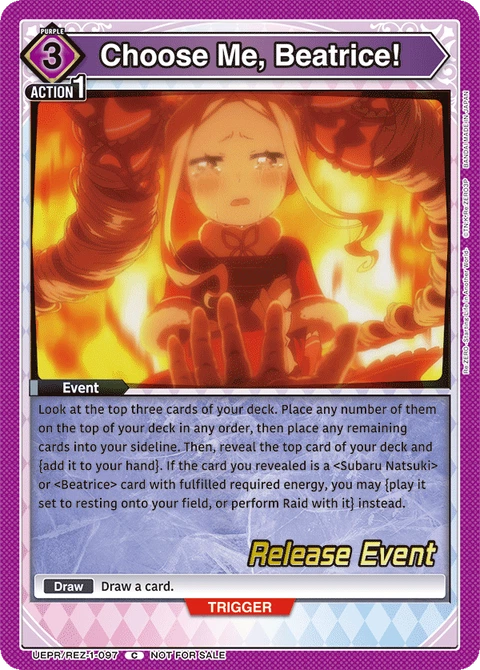 Choose Me, Beatrice! - Union Arena (English) card