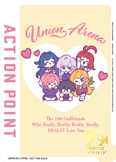 Action Point Card(The 100 Girlfriends Who Really, Really, Really, Really, REALLY Love You) - Union Arena (English) card