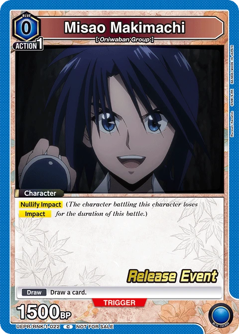 Misao Makimachi - Union Arena (English) card