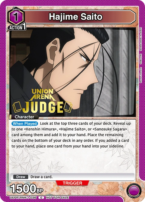Hajime Saito - Union Arena (English) card