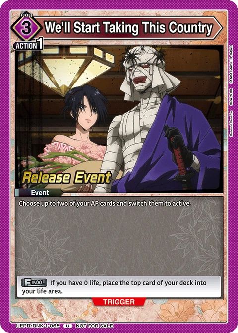 We'll Start Taking This Country - Union Arena (English) card