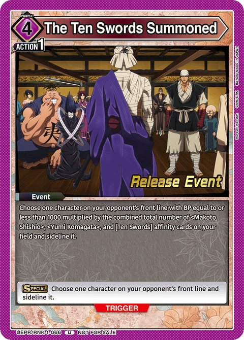 The Ten Swords Summoned - Union Arena (English) card