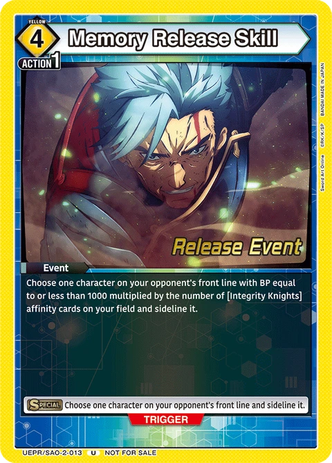 Memory Release Skill - Union Arena (English) card