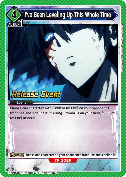 I've Been Leveling Up This Whole Time - Union Arena (English) card