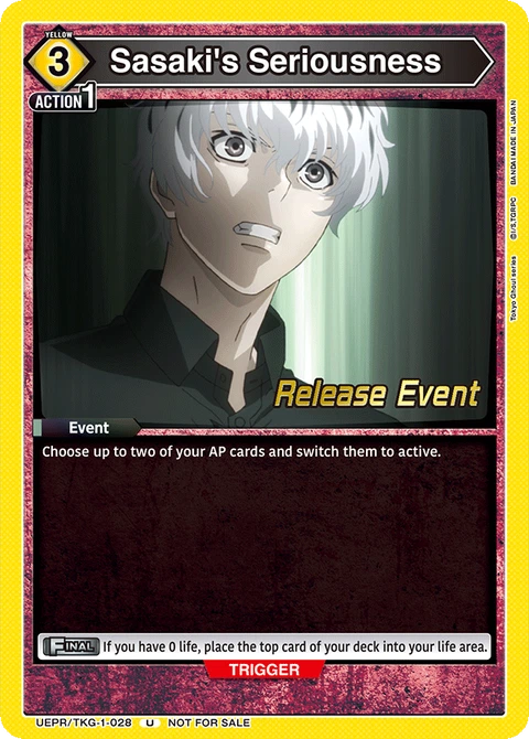 Sasaki's Seriousness - Union Arena (English) card